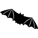 download Bat clipart image with 225 hue color