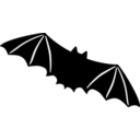 download Bat clipart image with 270 hue color