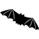 download Bat clipart image with 315 hue color