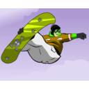 download Snowboarder clipart image with 45 hue color