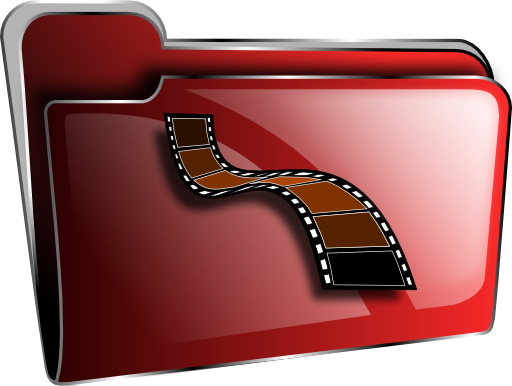 Folder Icon Red Video