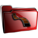 Folder Icon Red Video