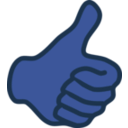 download Thumb Up clipart image with 90 hue color