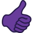 download Thumb Up clipart image with 135 hue color