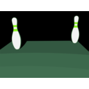 download Bowling 4 10 Split clipart image with 90 hue color
