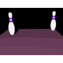 download Bowling 4 10 Split clipart image with 270 hue color