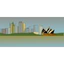 download Sydney Skyline clipart image with 0 hue color