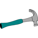 download Hammer Tools 6 clipart image with 180 hue color