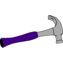 download Hammer Tools 6 clipart image with 270 hue color