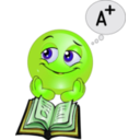 download Study Boy Smiley Emoticon clipart image with 45 hue color