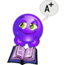 download Study Boy Smiley Emoticon clipart image with 225 hue color
