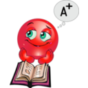 download Study Boy Smiley Emoticon clipart image with 315 hue color