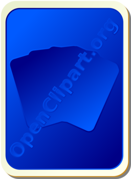 Card Backs Silhouette Blue