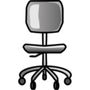 download Office Chair clipart image with 0 hue color