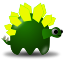 download Padepokan Stegosaurus clipart image with 45 hue color