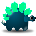 download Padepokan Stegosaurus clipart image with 135 hue color