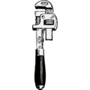 download Pipe Wrench clipart image with 0 hue color