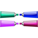 download Color Tube Green Blue Purple Cyan clipart image with 45 hue color