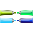 download Color Tube Green Blue Purple Cyan clipart image with 315 hue color