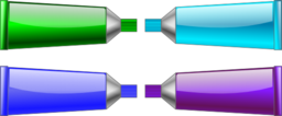 Color Tube Green Blue Purple Cyan