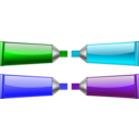 Color Tube Green Blue Purple Cyan