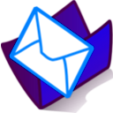 download Folder Mail clipart image with 180 hue color