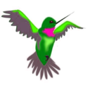 download Remix Hummingbird clipart image with 270 hue color