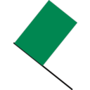 download Green Flag clipart image with 0 hue color