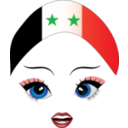 Pretty Syrian Girl Smiley Emoticon