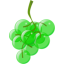 download Green Grapes clipart image with 45 hue color