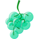 download Green Grapes clipart image with 90 hue color