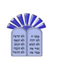 download Ten Commandments clipart image with 180 hue color