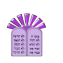 download Ten Commandments clipart image with 225 hue color