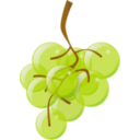 download Green Grapes clipart image with 0 hue color