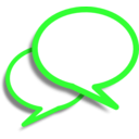 download Callout Chat clipart image with 270 hue color