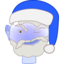 download Santa Winking 1 clipart image with 225 hue color