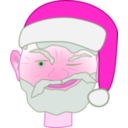 download Santa Winking 1 clipart image with 315 hue color