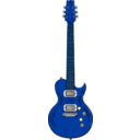 download Wooden Guitar clipart image with 180 hue color
