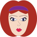 download Pretty Woman Orange Hair clipart image with 0 hue color