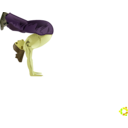 download Handstand clipart image with 45 hue color