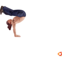 download Handstand clipart image with 0 hue color