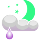download Meteo Notte Piovosa clipart image with 90 hue color