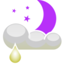 download Meteo Notte Piovosa clipart image with 225 hue color
