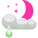 download Meteo Notte Piovosa clipart image with 270 hue color