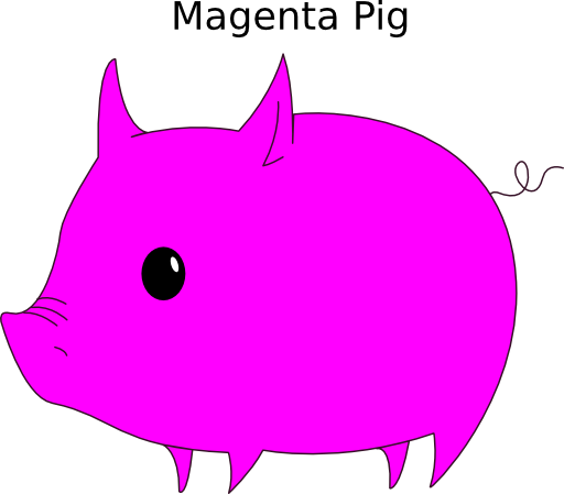Magenta Pig