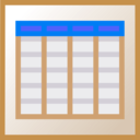 download Icon Planning clipart image with 180 hue color