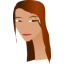 download Womans Face With Long Neck clipart image with 0 hue color