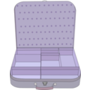 download Suitcase With Compartment clipart image with 90 hue color