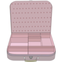 download Suitcase With Compartment clipart image with 180 hue color