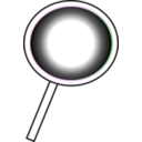 download Magnifying Glass Icon clipart image with 270 hue color